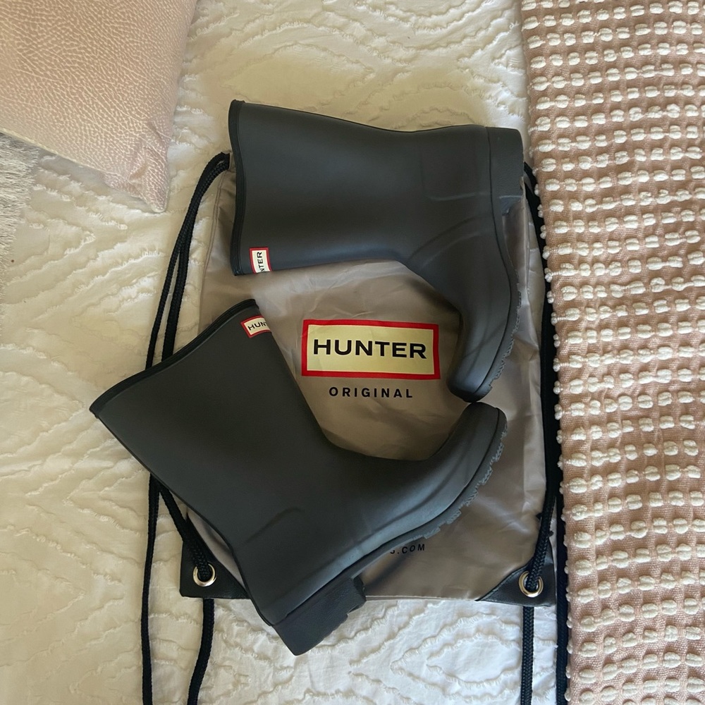 Hunter Mid Calf Rainboots NWOT